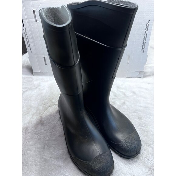 Servus Black Rubber Mens Work Boots Size 12 - Picture 3 of 7